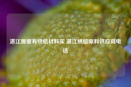 湛江哪里有烘焙材料买 湛江烘焙原料供应商电话